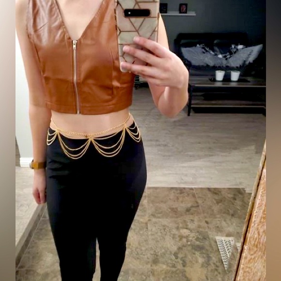 Gold Layered Chain Design Hip Belt | Brand New - Picture 5 of 12